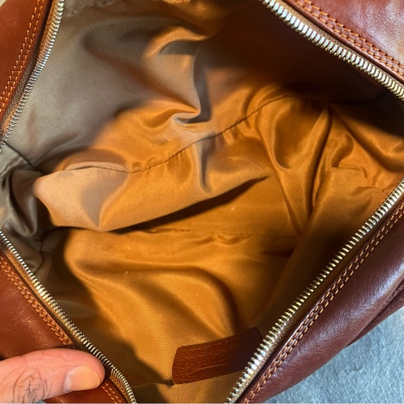 *Made in Italy* Terrida Leather Travel Toiletry Case Zipper - Retail $180 - Picture 4 of 7